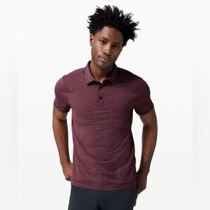 Lululemon Men’s Evolution Polo Heathered Cassis - Size Large